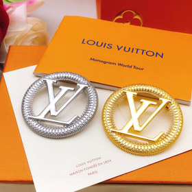 Louis Vuitton LV round diamond letter brooch-4052